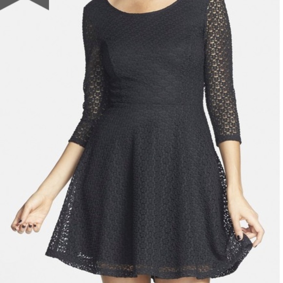 3 for 12 | Purple Lush Lace Skater Dress Size Medium - Picture 3 of 8